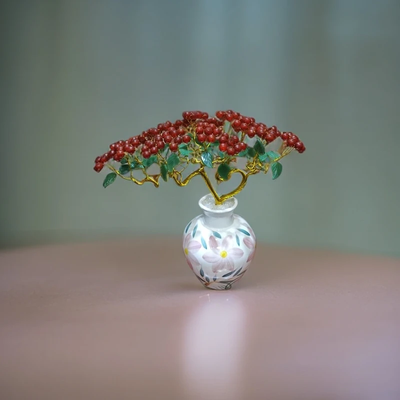 【卓越轻奢原创】鸿运当头富贵花招财百搭陶瓷摆件纯手工