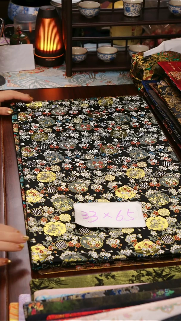 【花团锦簇双面】中国风干泡织锦茶席33*65