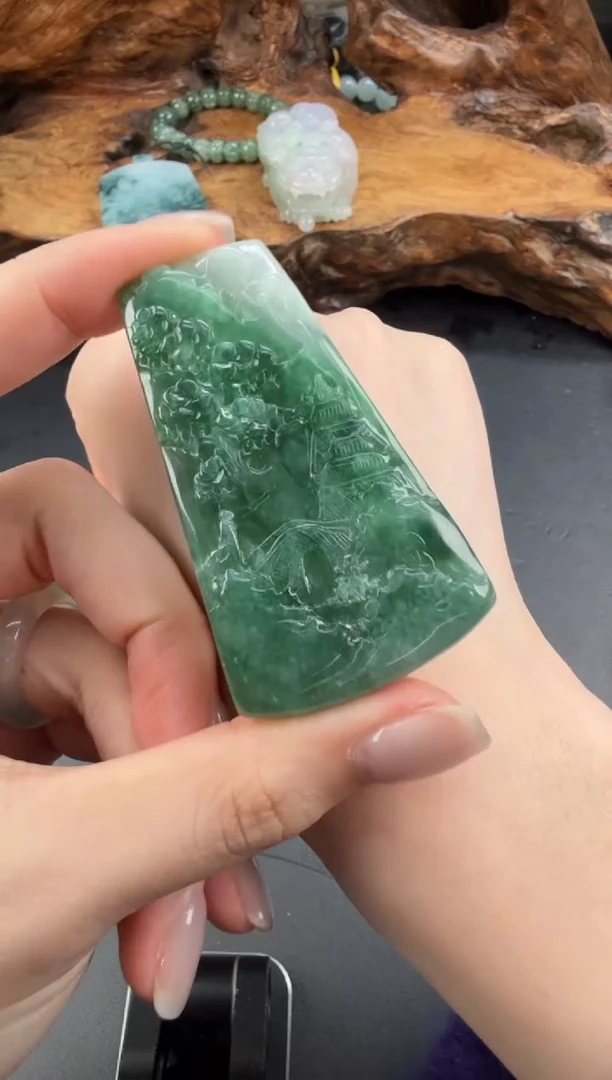 吊坠(不含链)未镶嵌翡翠翡翠饰品-264