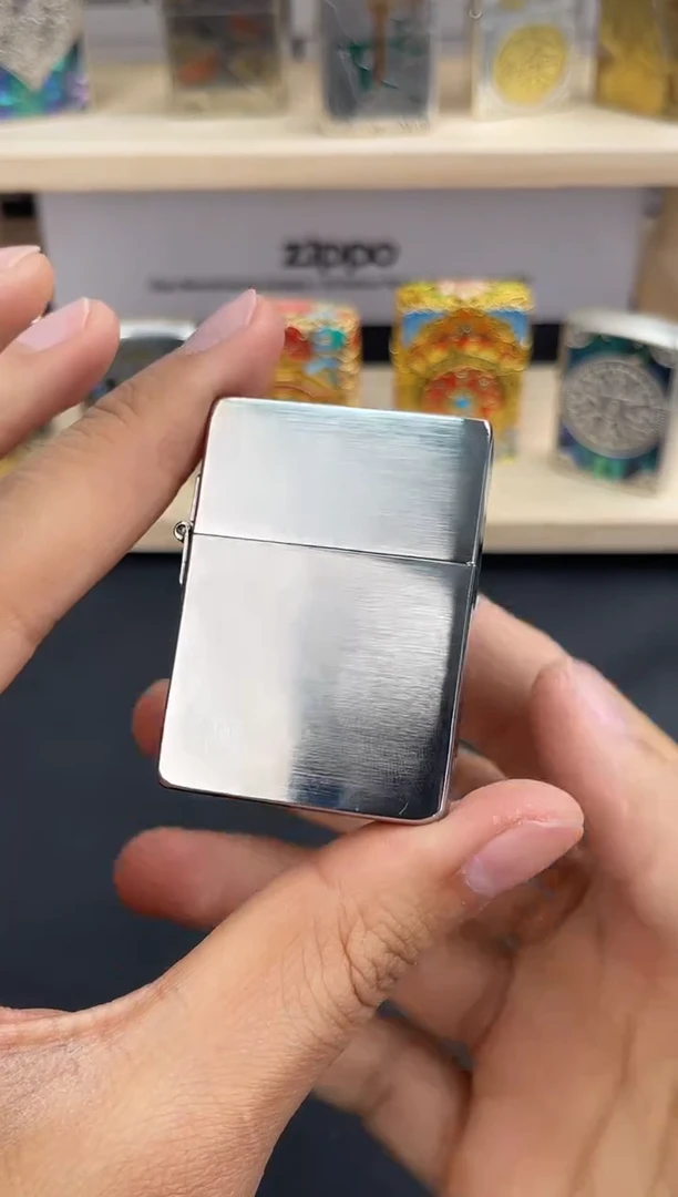 铜Zippo/之宝 1935.25镀铬拉丝光板