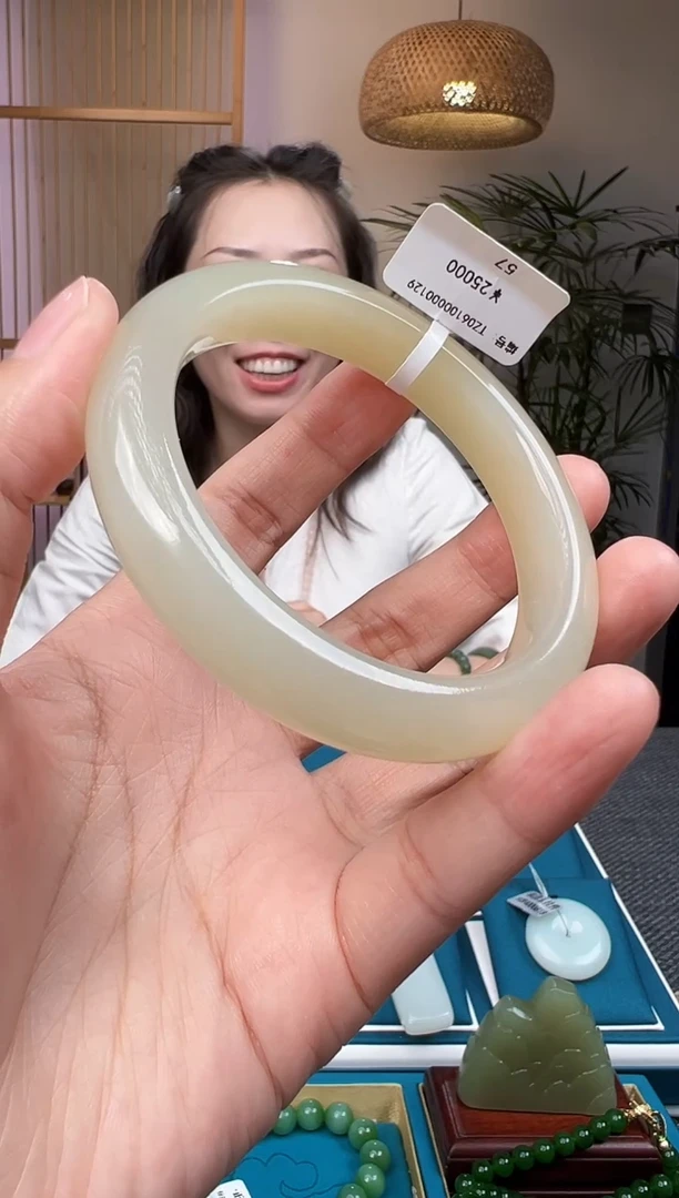 和田玉手镯未镶嵌TZ 57