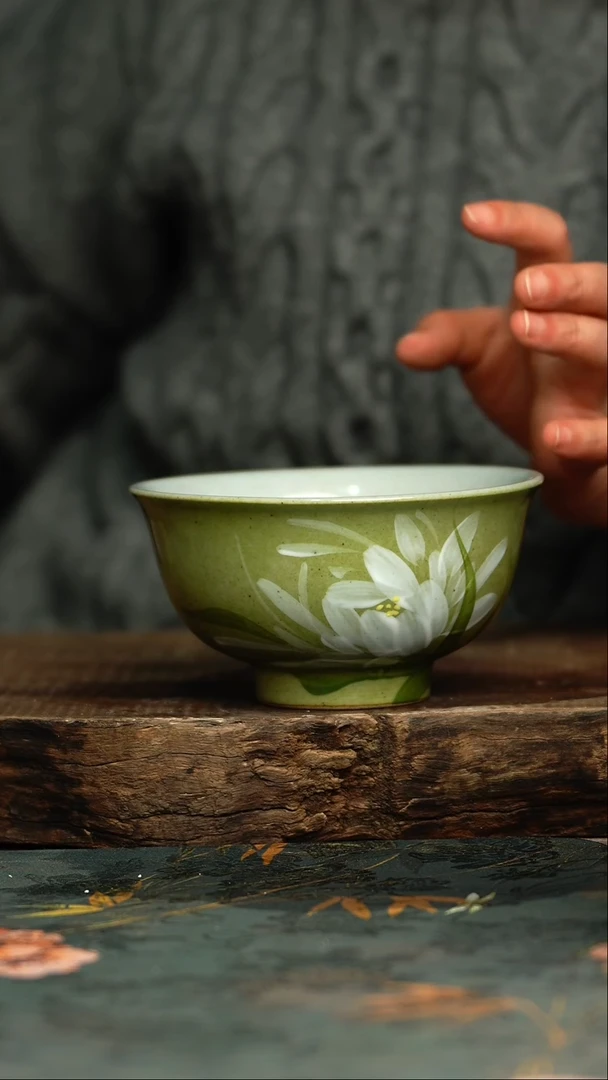 【闪购商品】杯杯釉下彩手工手绘同款陶器