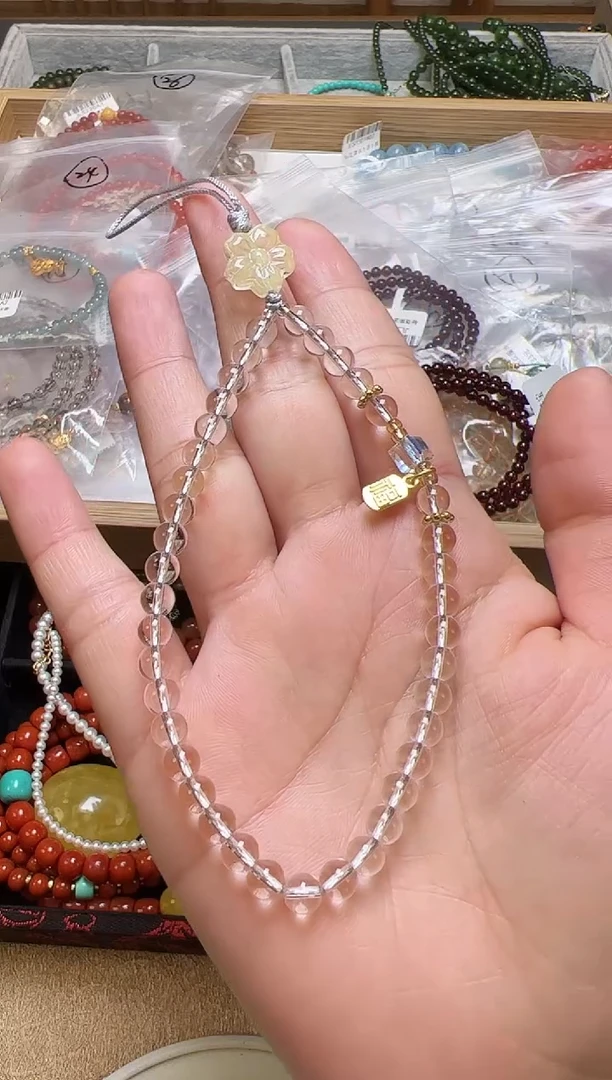 未镶嵌手链水晶水晶手机链