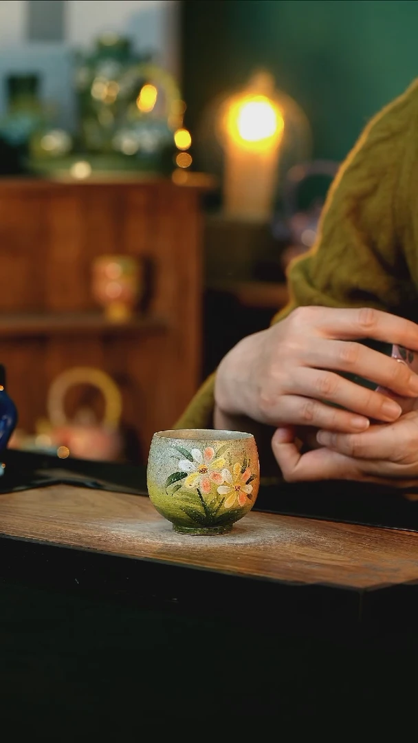 【闪购商品】杯手绘心瓷陶瓷浮力