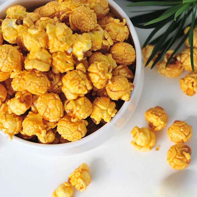 【只发新疆】网红球形爆米花香甜奶油焦糖味即食玉米花休闲小零食