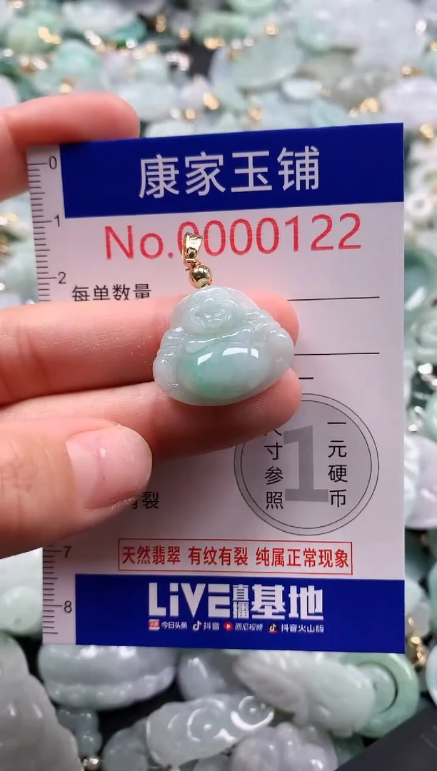 翡翠未镶嵌吊坠(不含链)122
