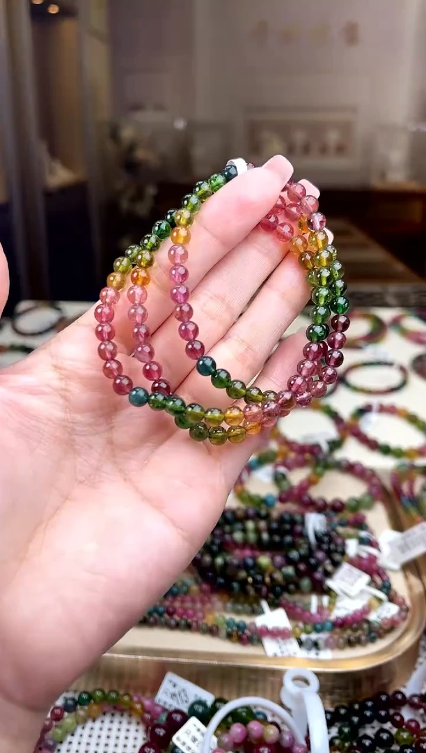 【闪购商品】碧玺/未镶嵌5mm+碧玺多圈多样性发货