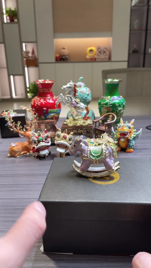 七宝烧珐琅彩首饰盒