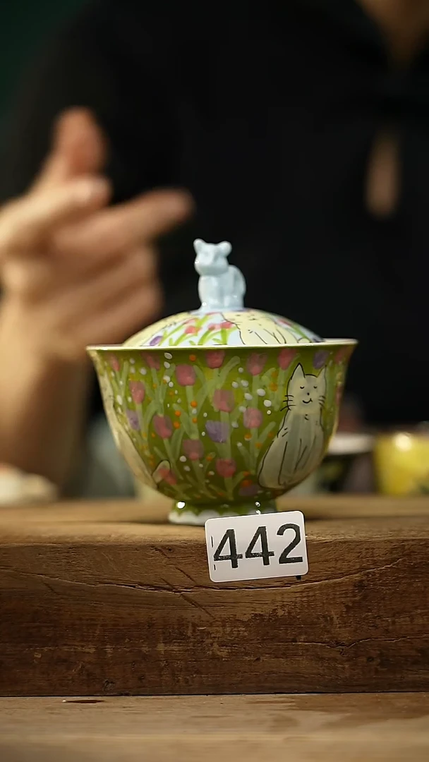 【闪购商品】瓷片中国美院设计师 小吴 款/ 盖碗