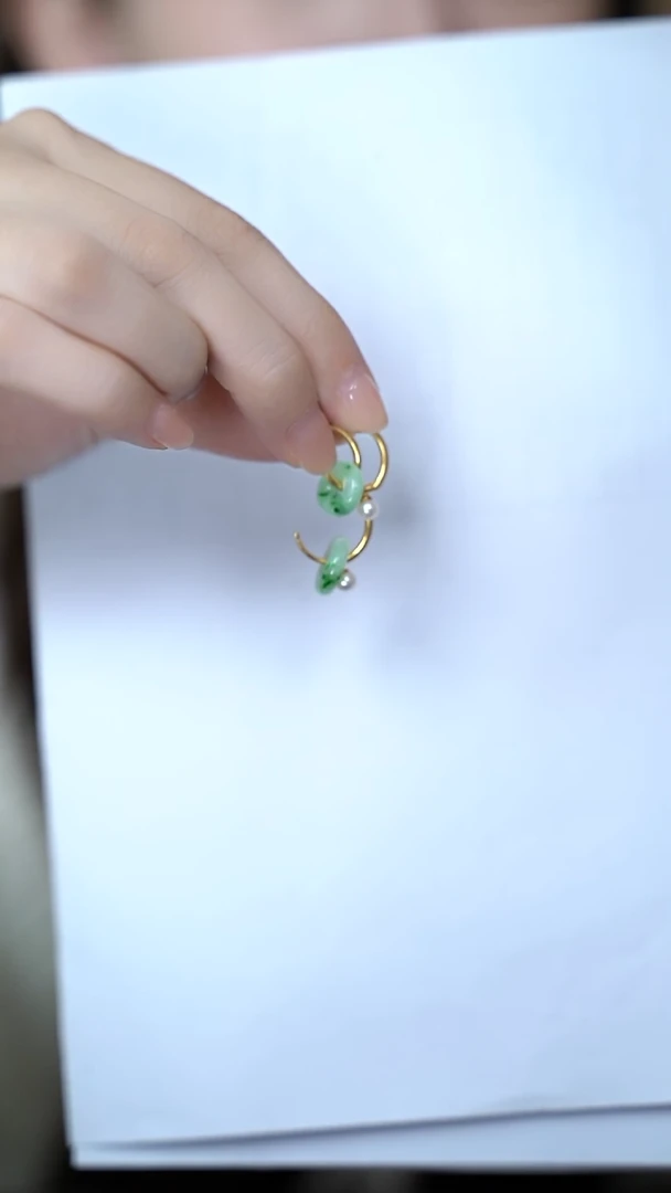 【闪购商品】翡翠耳饰未镶嵌@通幽@