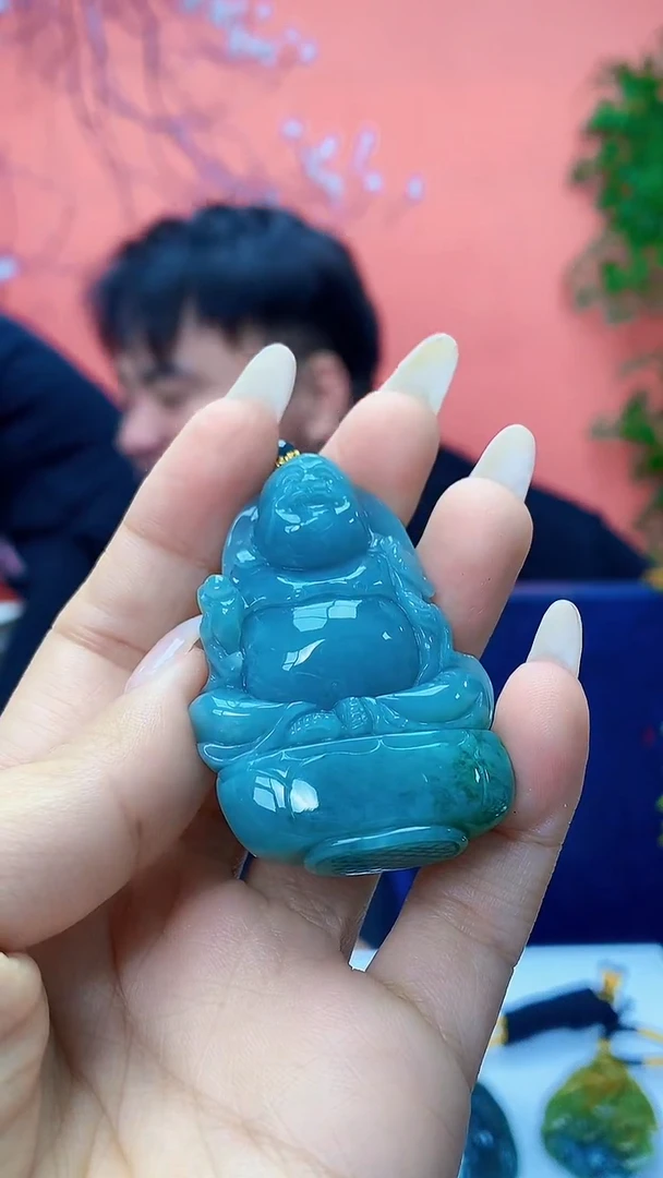 未镶嵌定制翡翠5060ty-毛货挂件105