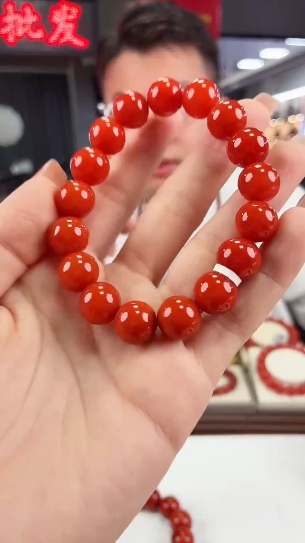 南红玛瑙保山手串11+未镶嵌一个/条