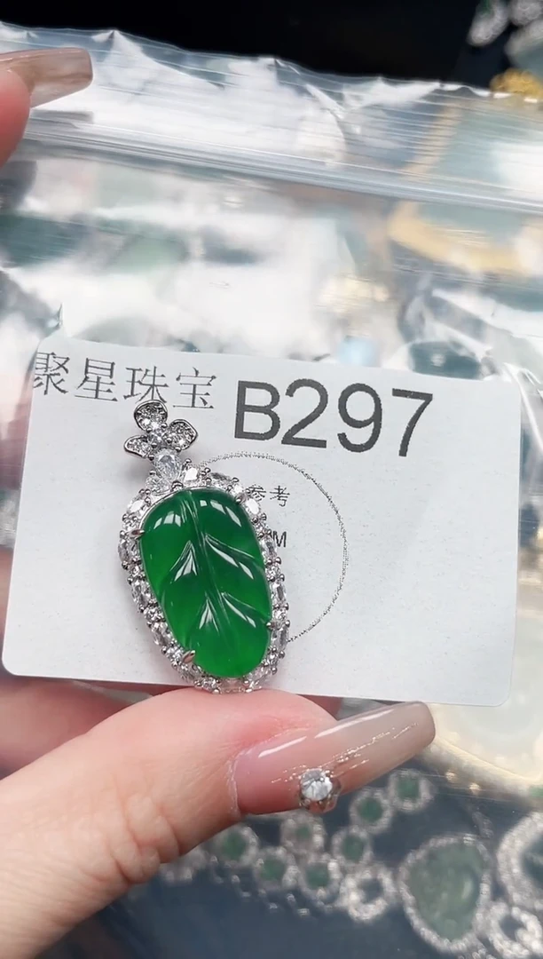 【闪购商品】翡翠颈饰未镶嵌赠皮绳297