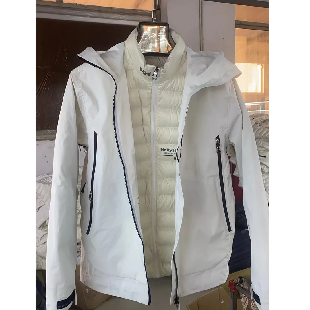 2024户外三合一冲锋连帽加厚保暖外套