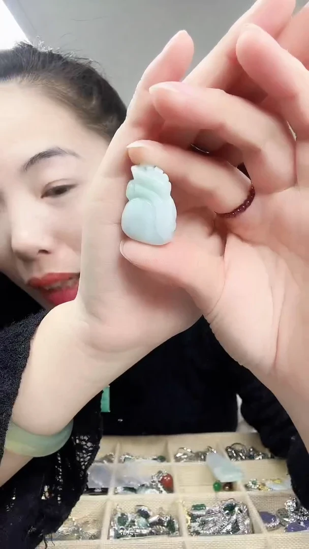 【闪购商品】翡翠颈饰未镶嵌钱袋