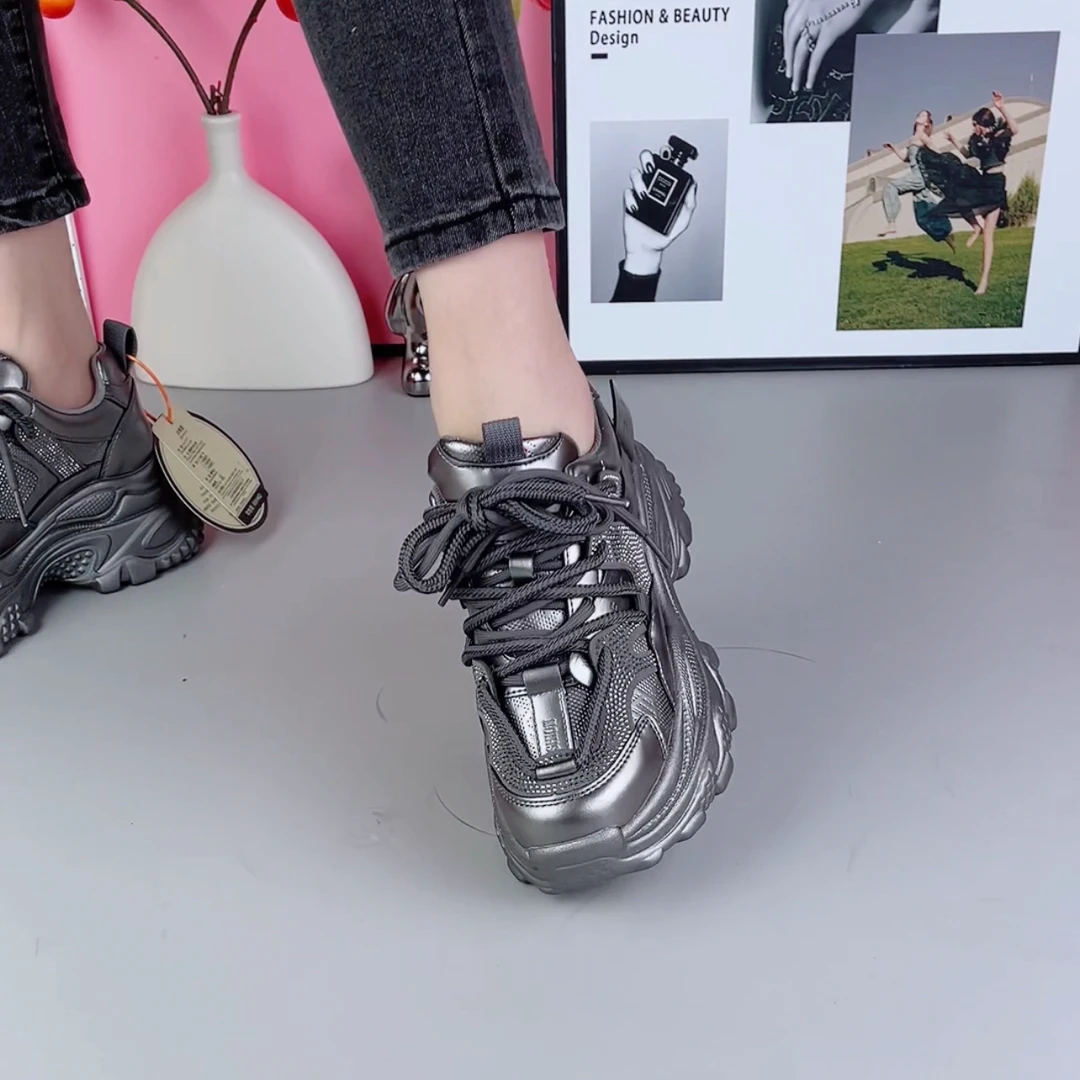 春季老爹鞋增高轻便厚底小个子显腿长