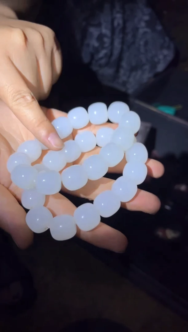 手链未镶嵌和田玉荔枝白手串一条