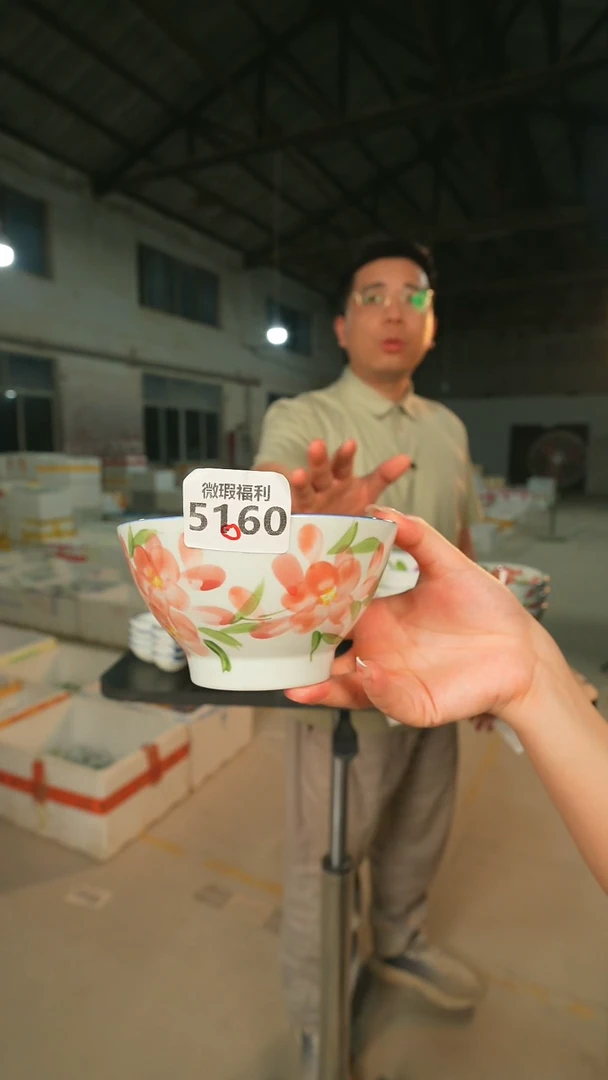 碗景德镇高温釉下手绘陶瓷