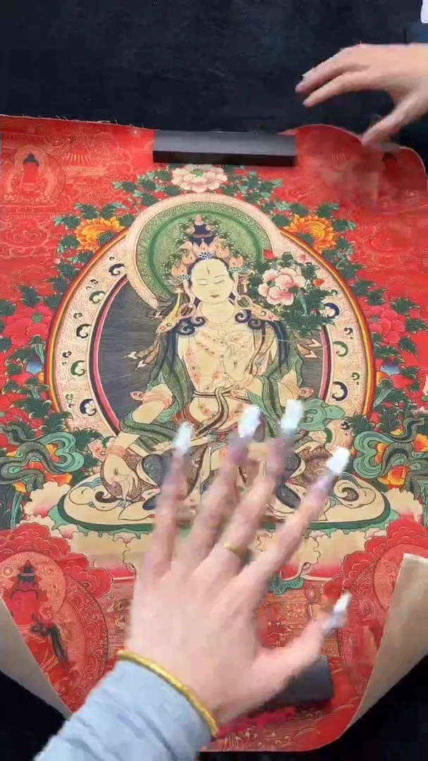 装裱画手绘唐卡藏艺阁TK16036