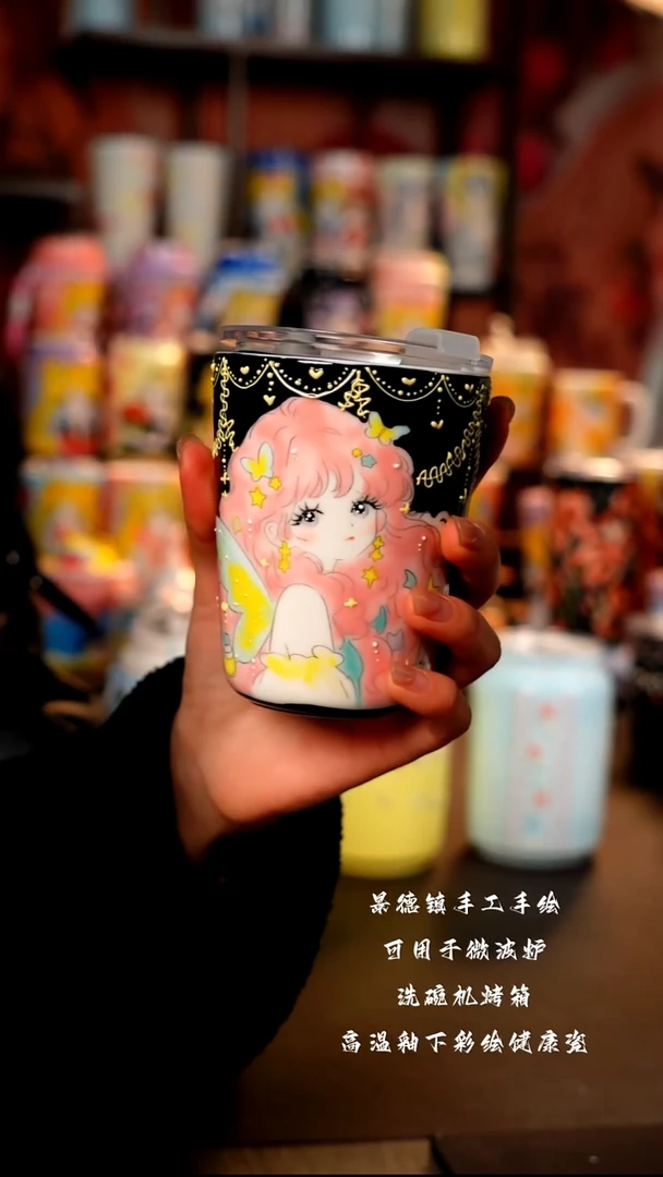 景德镇陶瓷手绘杯杯