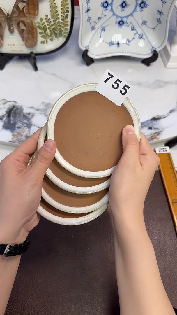 茶周边755粗陶4小盘