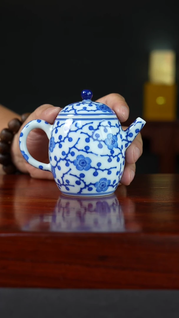 祖传窑真柴窑传承400年冰梅茶壶