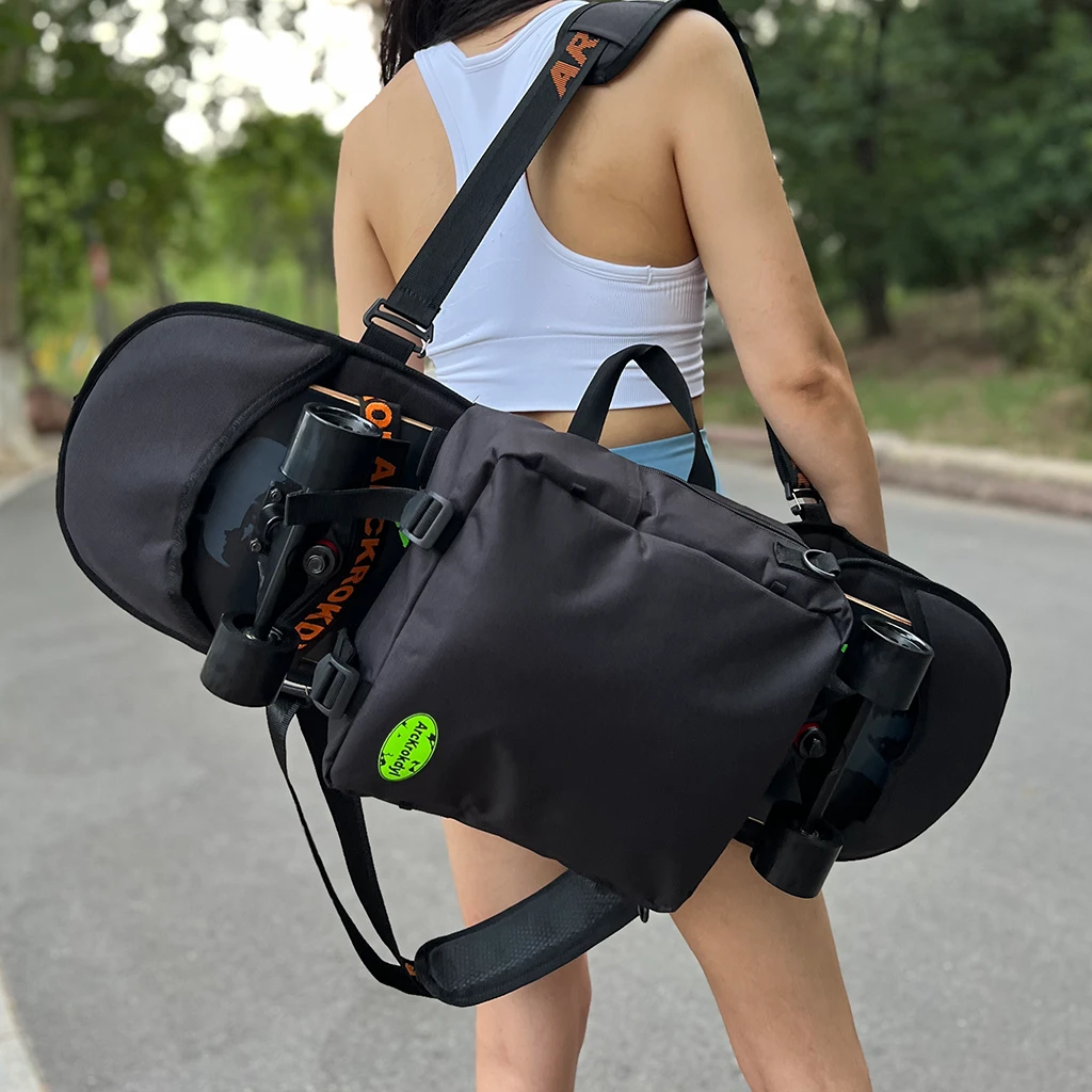 单双翘板包可收纳护具头盔双肩斜挎分体便携包陆地冲浪板滑板包