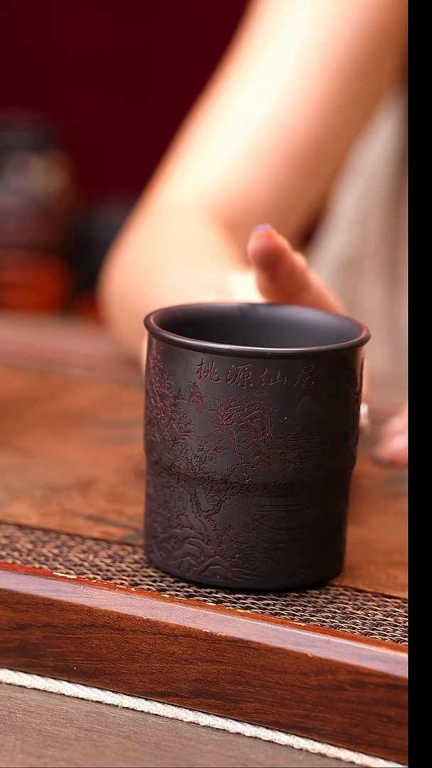 茶杯紫砂原矿紫砂杯