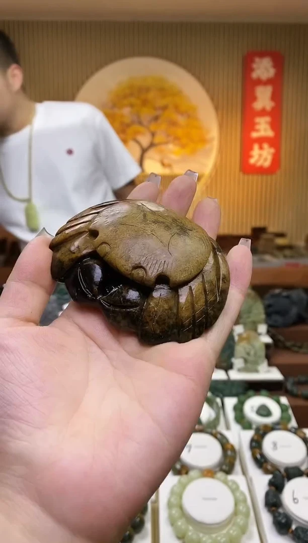 【闪购商品】岫岩河磨玉（透闪石质玉）手把未镶嵌多样性随机发一
