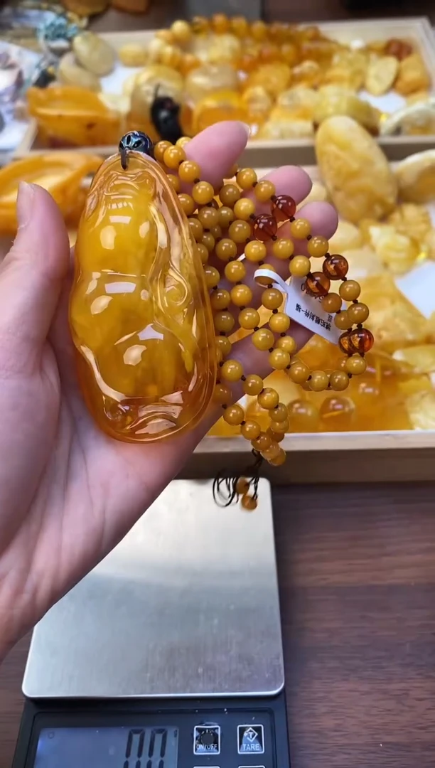 裸石琥珀未镶嵌天然琥珀蜜蜡