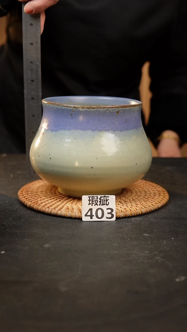 【闪购商品】瓷片403泥泥手工花盆