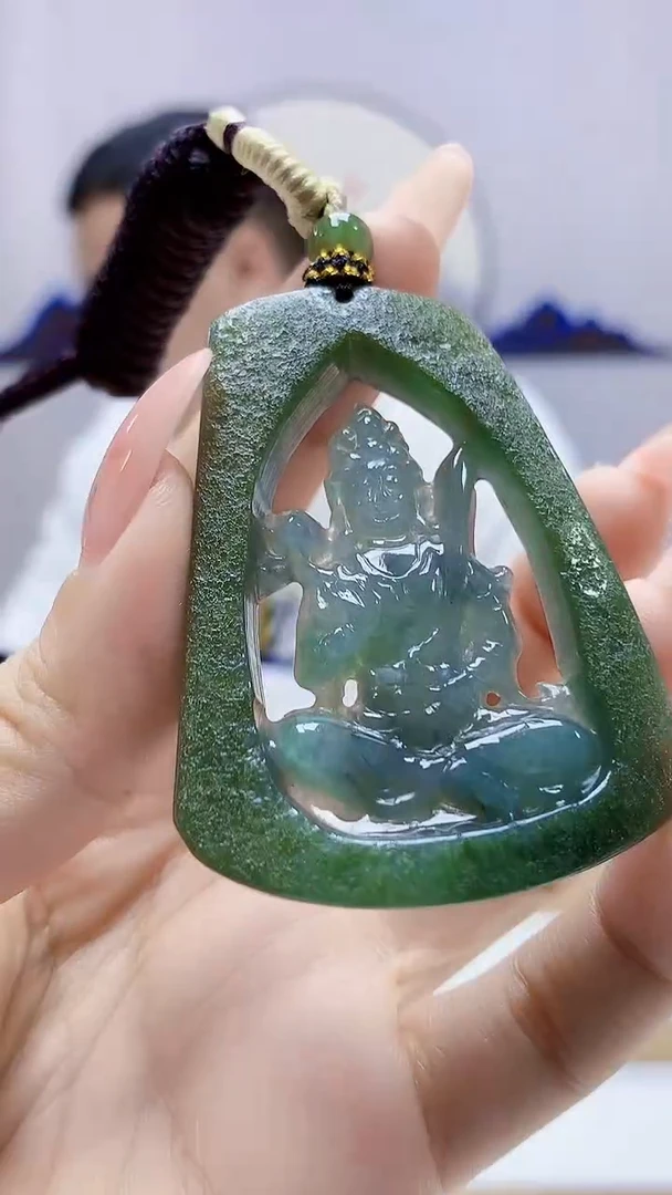 未镶嵌定制翡翠4898ty-毛货挂件219