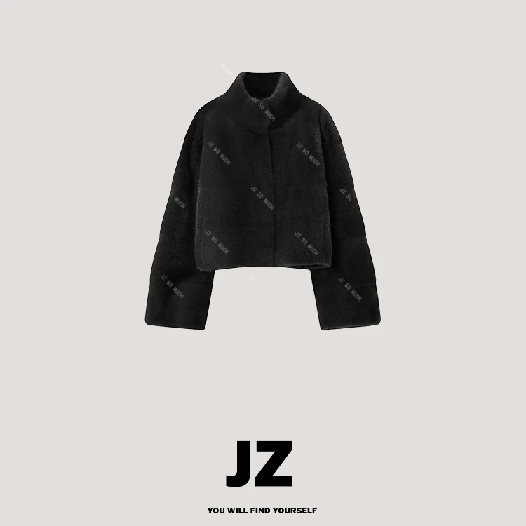 金子/JZ SO MUCH【丹麦灰紫短二】哥本哈根进口紫标横排水貂皮草