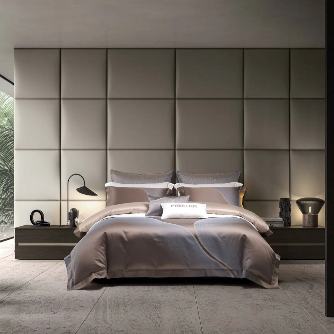 【明超家纺】 梦想奇境  明超高端双股色织提花简约轻奢四件套