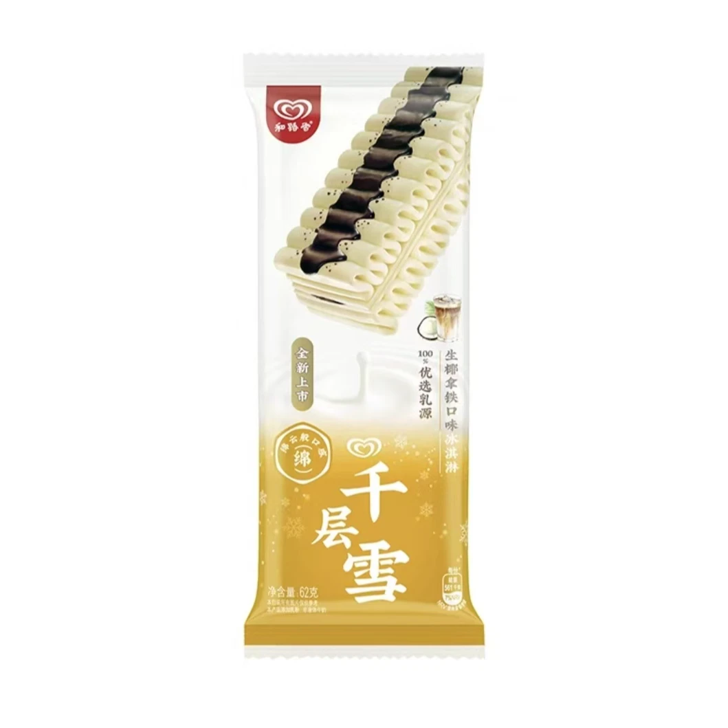和路雪千层雪生椰拿铁味雪糕62g
