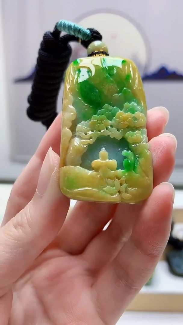 未镶嵌定制翡翠4917zm-毛货挂件67