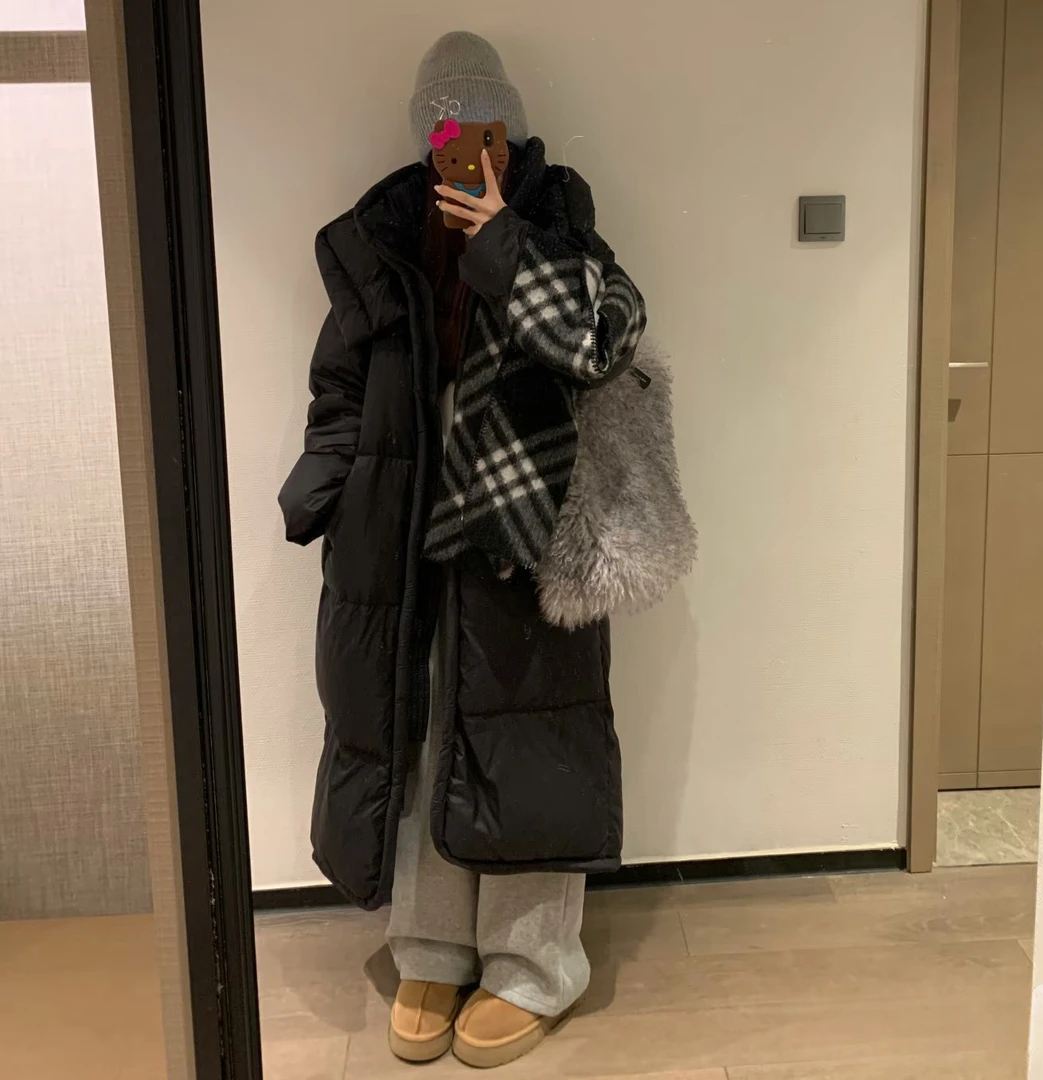 长款羽绒棉服女过膝到脚裸2025年冬季新款加厚大被子中戏艺考外套