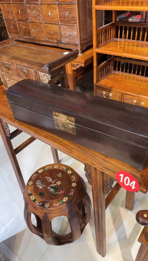【闪购商品】木木艺紫檀字画翻盖箱950.8888