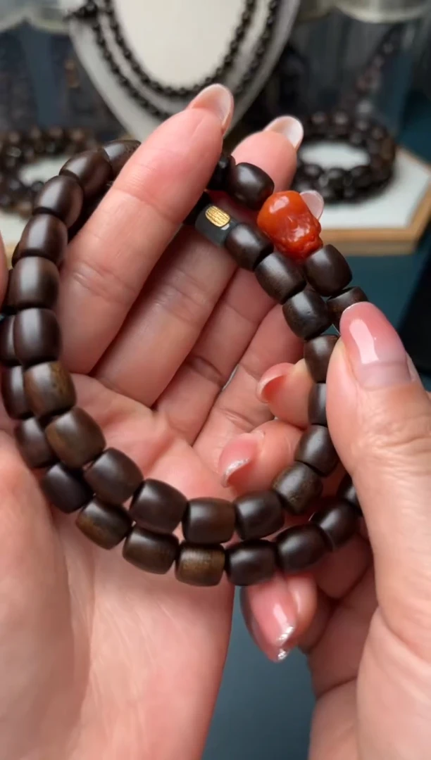 【闪购商品】沉香手串越南芽庄白奇楠8mm双圈