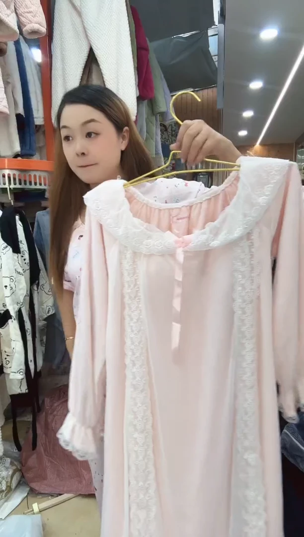 冬装粉色蕾丝裙(主播讲解为主)