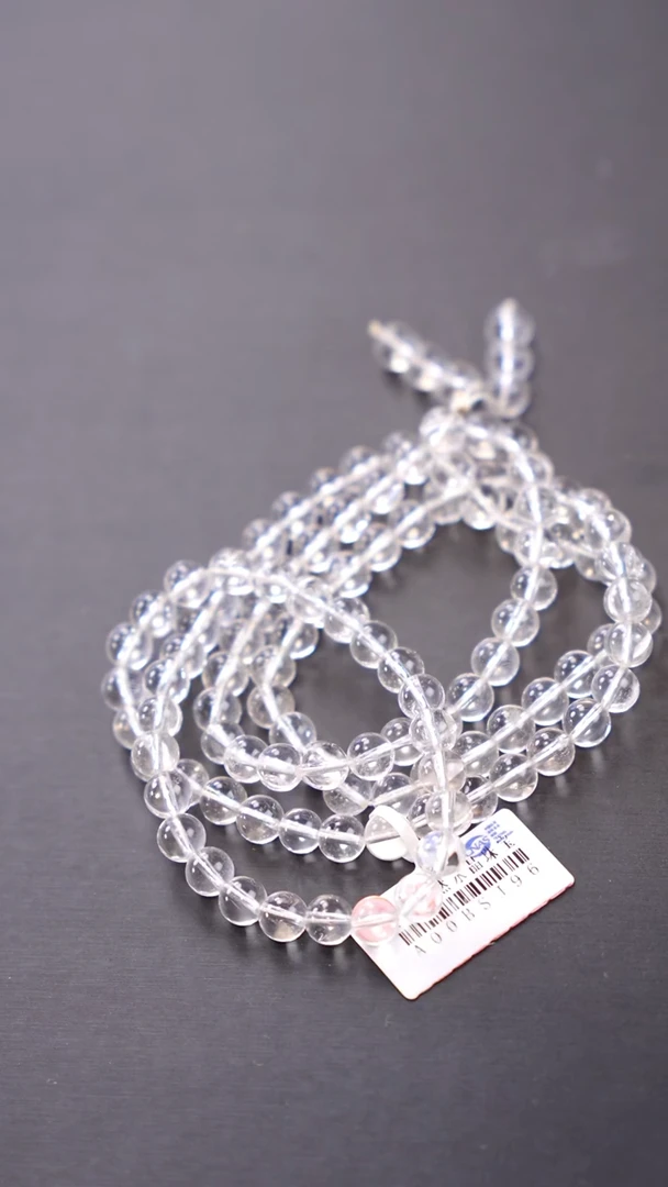 【闪购商品】水晶多圈未镶嵌Q011白水晶108多圈8mm