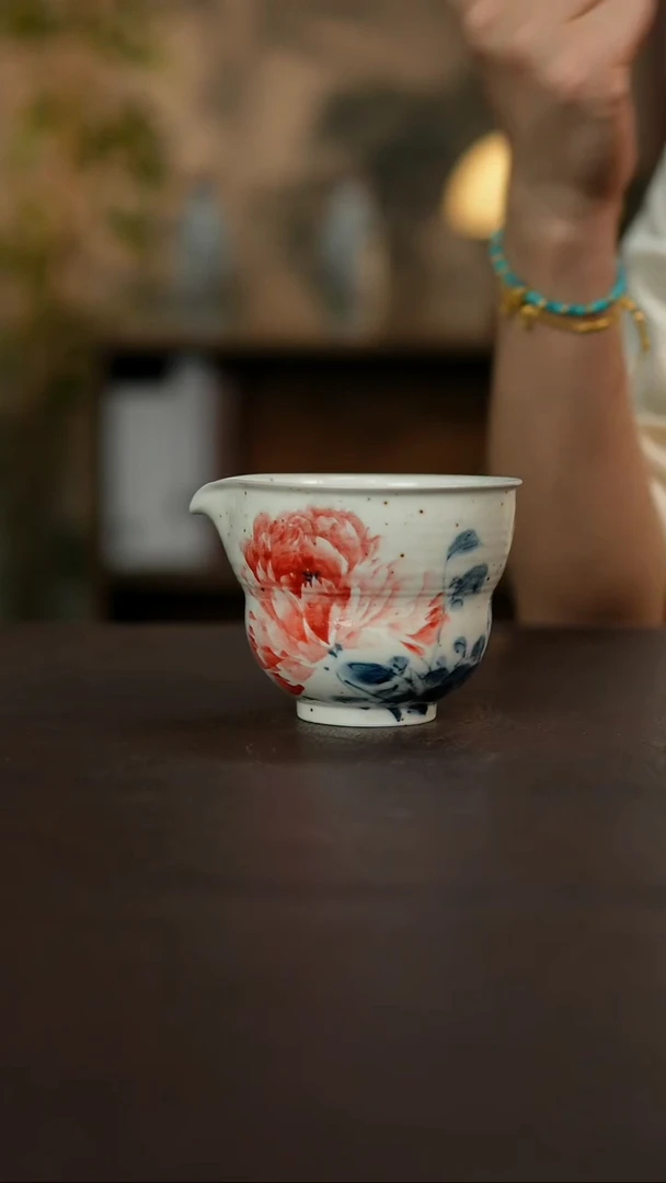 杯景德镇陶瓷杯碗柴烧多人