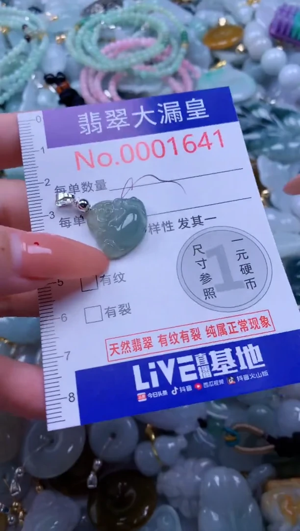 吊坠(不含链)未镶嵌翡翠1641