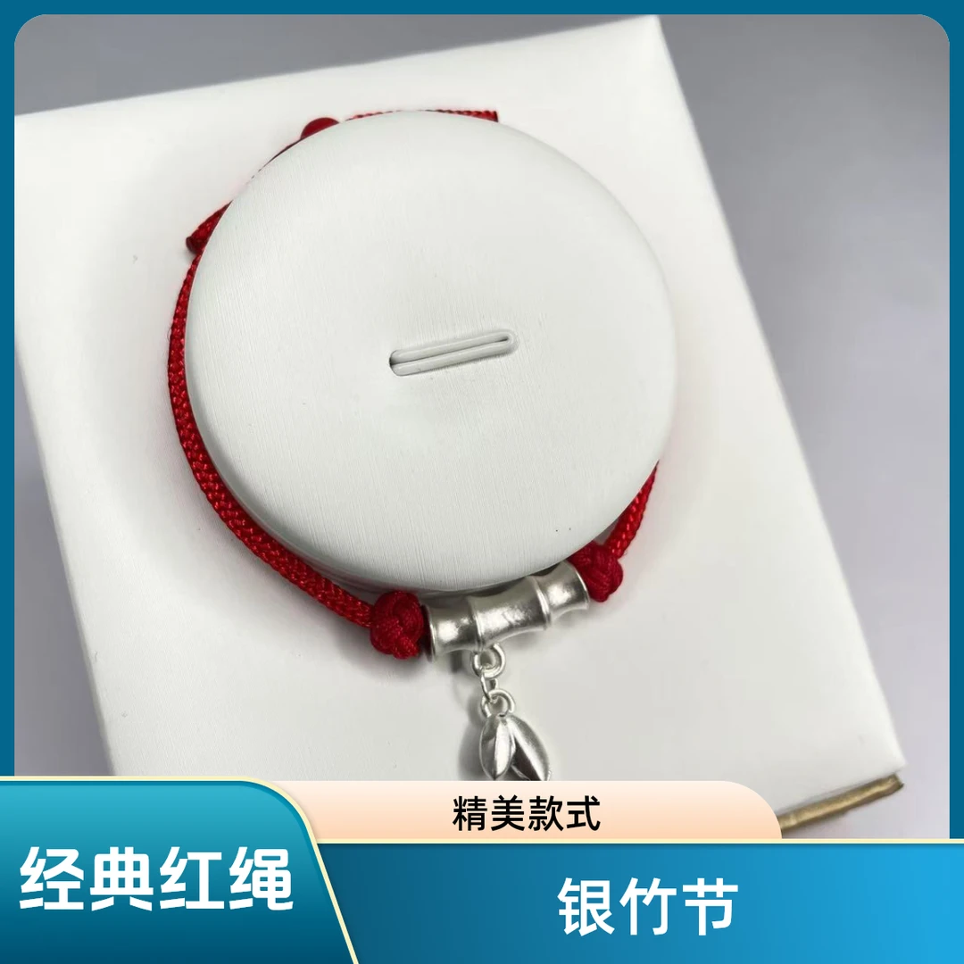 非金属布艺手链 【瑞米珍珠】红绳手链竹节银饰