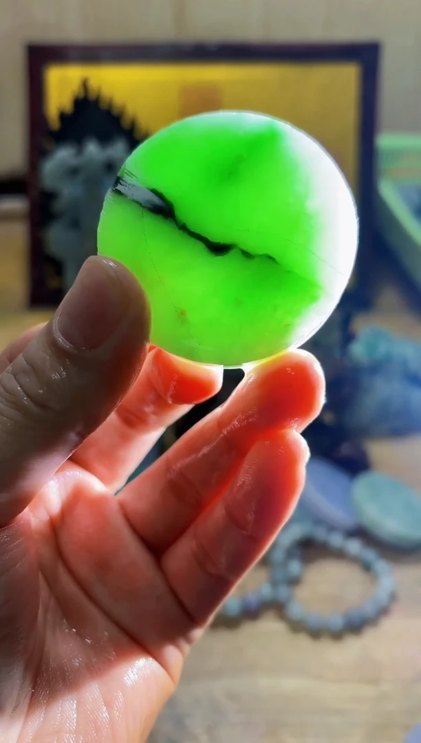 未镶嵌挂件翡翠A货常星6417