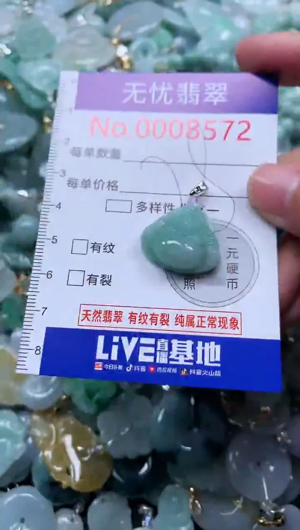 颈饰未镶嵌翡翠8572