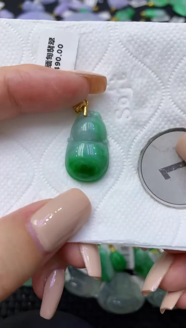 颈饰未镶嵌翡翠天然缅甸翡翠A货