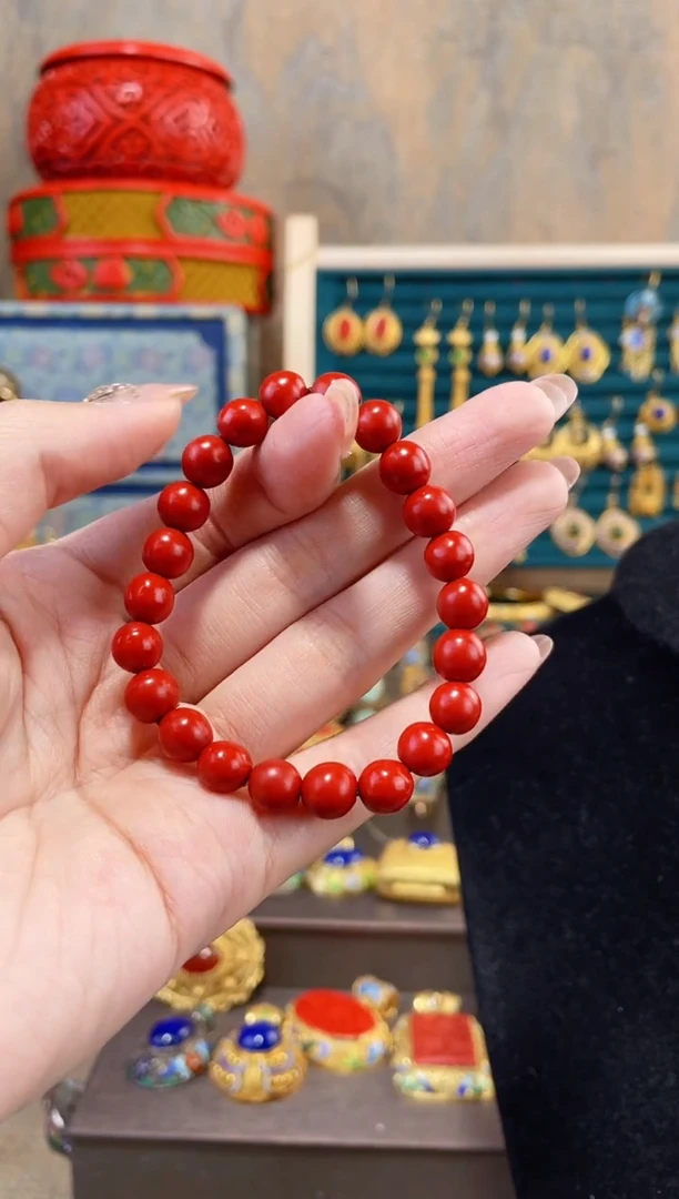 【闪购商品】非遗素漆手串红色