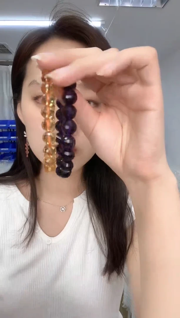 水晶手链未镶嵌拍四发一天然珠宝多样性发其一