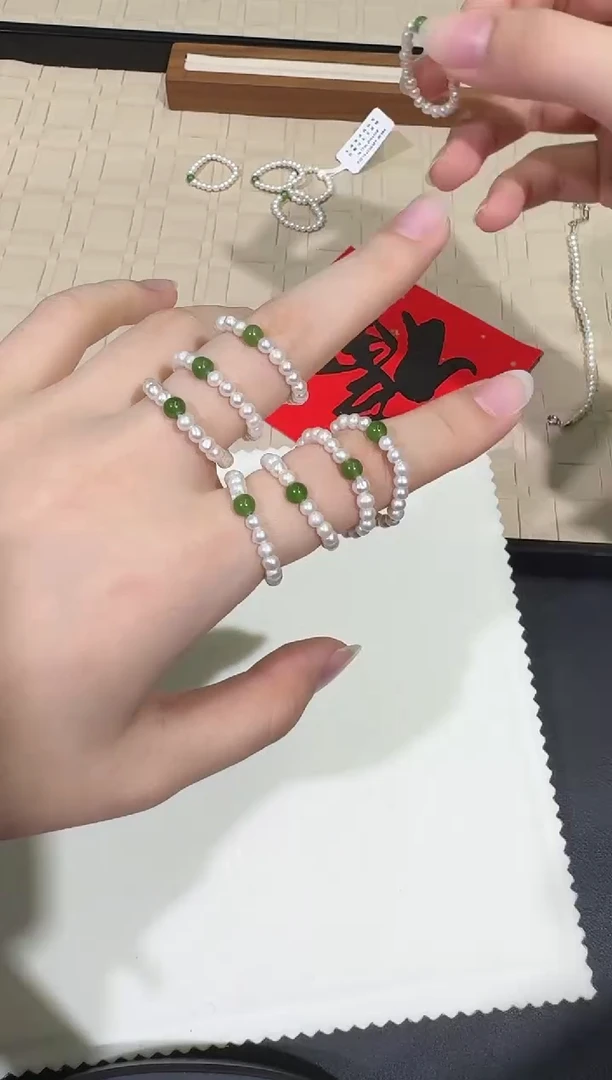 【闪购商品】淡水珍珠戒指未镶嵌X0204-523-32多样性一件